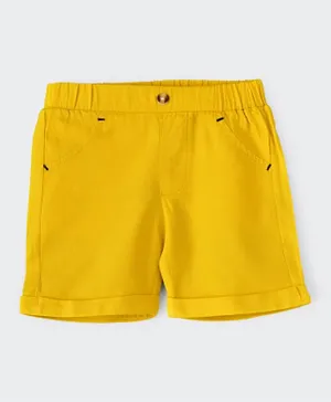 Jam Solid Cool & Classic Woven Cotton Shorts - Yellow