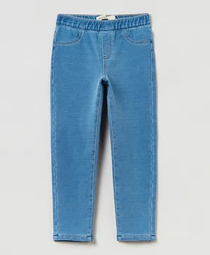 OVS French Terry Jeggings - Blue