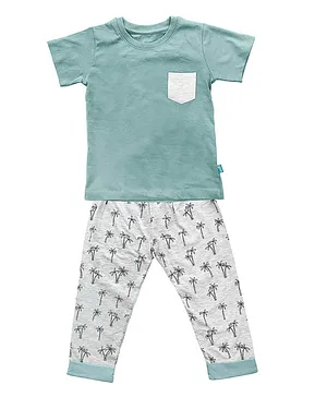 Plan B Palm Trees Nightsuit - Pistachio
