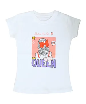 Babyqlo Born To Be Queen T-Shirt - White