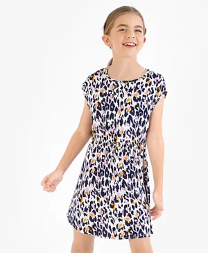 Only Kids Round Neck Dress - Multicolor