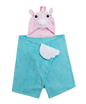 Zoocchini Hooded Towel Allie the Alicorn - Blue