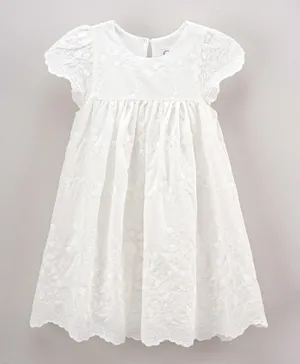 SMYK Embroidery Dress - White