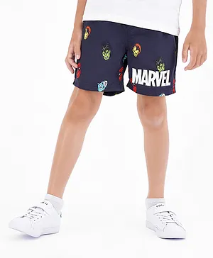 Name It Marvel Drawcord Swim Shorts - Dark Blue