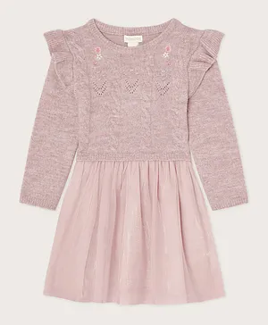 Monsoon Children BABY 2IN1 Knitted Dress - Pink