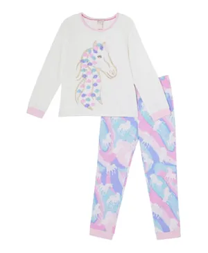 Monsoon Children 3D Unicorn Pyjama Set - Ivory