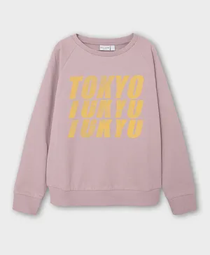 Name It Printed Long Sleeves Sweatshirt - Violet Ice