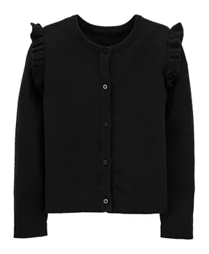 Carter's Front Button Cardigan - Black