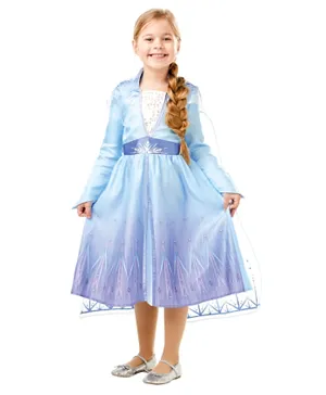Rubie's Classic Deluxe Frozen II Elsa Travel Dress - Blue