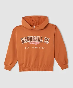 DeFacto Handrall 75 College Sweatshirt - Orange