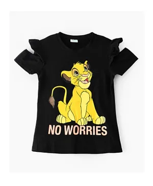 UrbanHaul X Disney The Lion King Cotton Graphic T-Shirt - Black