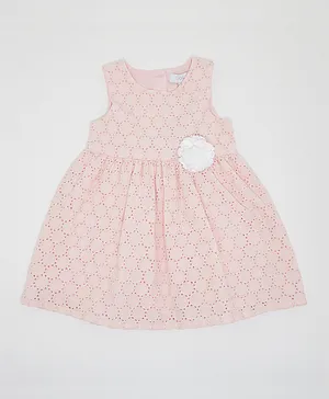 R&B Kids Broderie Dress - Pink