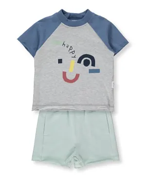 Bebetto Happy Short Sleeves T-shirt With Shorts Set - Multicolor