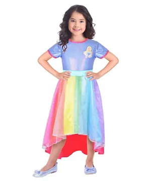 Party Centre Child Barbie Rainbow Cove Costume - Multicolor