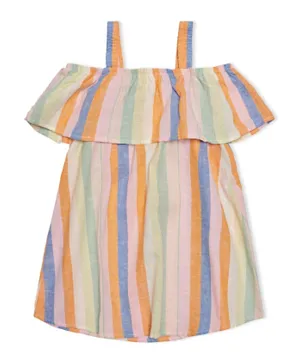 Only Kids Striped Dress - Multicolor