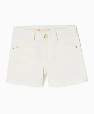 Zippy Twill Shorts - White