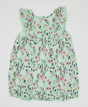 R&B Kids Woven Romper - Green