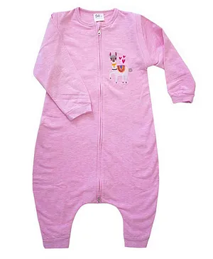 Owli Sleeping Bag Detachable Sleeves Lama Mama - Pink