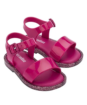 Mini Melissa Glitter Sandals - Pink
