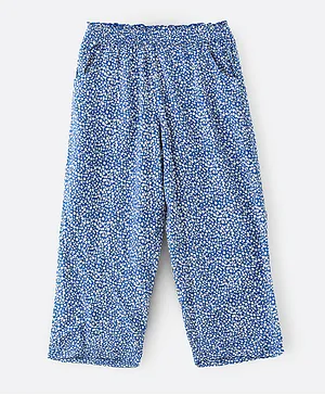 Jelliene All Over Printed Pants - Blue