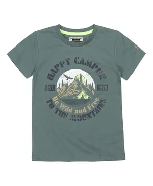 DJ Dutchjeans Happy Camper T-Shirt - Green