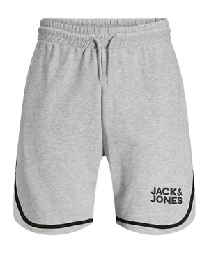Jack & Jones Junior Logo Sweat Shorts - Light Grey