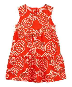 Carter's Pineapple Sleeveless Dress - Red