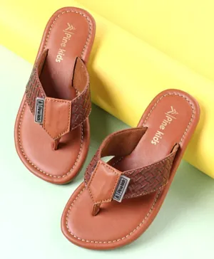Pine Kids Party Wear Sandals - Brown