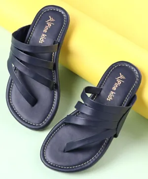 Pine Kids Party Wear Sandals - Navy