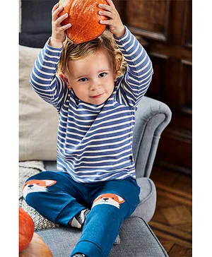 JoJo Maman Bebe Fox Joggers - Blue