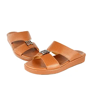 Barjeel Uno Boys Elegant Arabic Sandals - Caramel