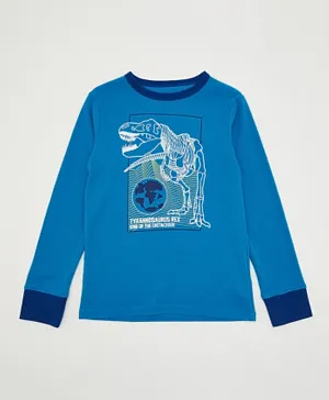The Children's Place T-Rex Dinosaur Graphic Sweatshirt - Blue