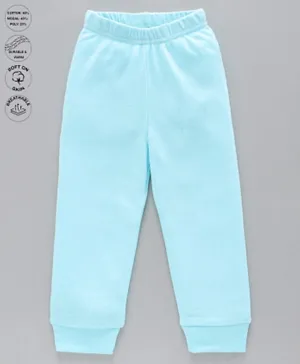 Babyoye Full Length Cotton Thermal Lounge Pant - Blue