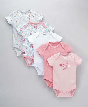 Kookie Kids 5 Pack Short Sleeves Bodysuit - Multicolor