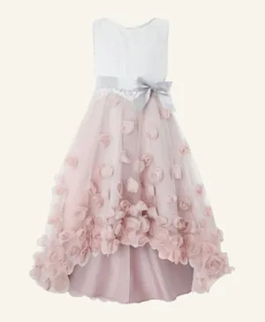 Monsoon Children Ianthe 3D Flower Dress - Pink