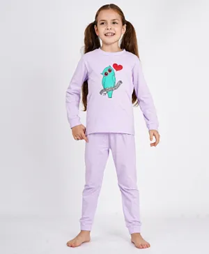 Kookie Kids Full Sleeves Nightwear - Purple