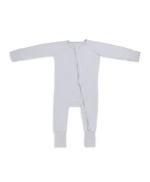 Anvi Baby Organic Zipper Romper - Cloudy Grey