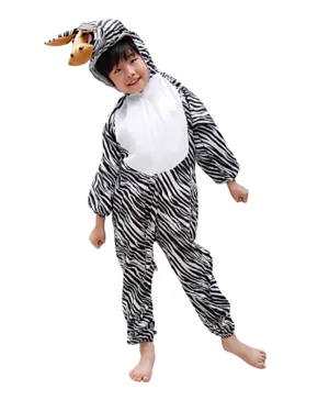 Highland Zebra Animal Costume - Black & White