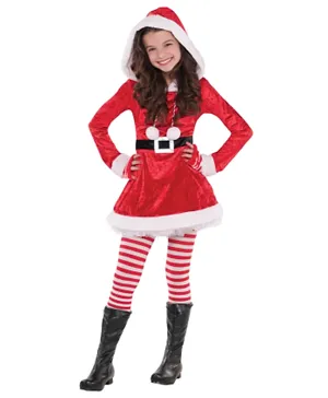 Party Centre Child Christmas Darling Holiday Costume - Red