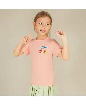 Kookie Kids Cherry T-Shirt - Pink