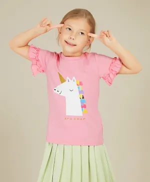 Kookie Kids Unicorn T-Shirt - Pink