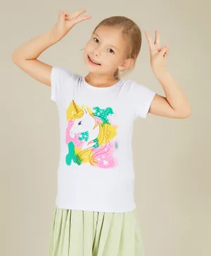 Kookie Kids Unicorn T-Shirt - White