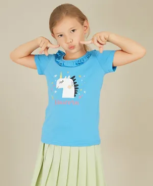 Kookie Kids Unicorn T-Shirt - Blue