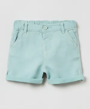 OVS Solid Shorts - Blue