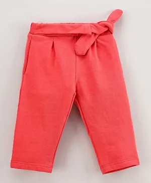 Babyhug Full Length Lounge Pant Solid - Sachet Pink