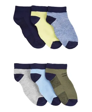 Carter's 6 Pack Athletic Socks - Multicolor