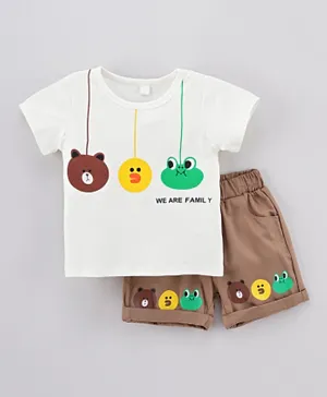 Kookie Kids T-Shirt & Bottom Set - White