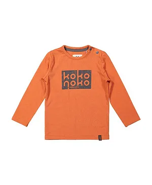 Koko Noko Logo Printed T-Shirt - Faded Orange