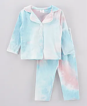 SAPS Full Sleeves Night Suit - Multicolor