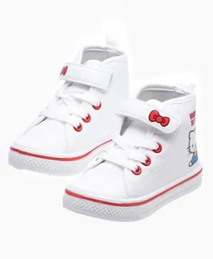 UrbanHaul Sanrio Hello Kitty High Top Sneakers - White